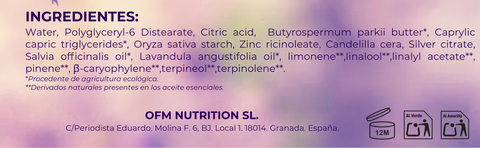 Desodorante natural HANA by Odile Fernández.Con lavanda y salvia.