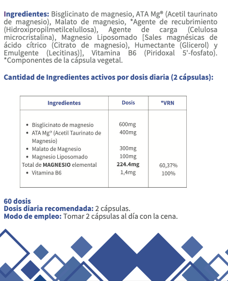 Mag4nesio OFM®. Magnesio. Cápsulas